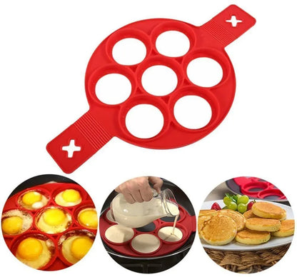 Silicone Egg Pancake Ring Nonstick Pancake Maker Mold Silicone Egg Cooker fried Shaper Omelet Moulds Kitchen Baking Accessories
