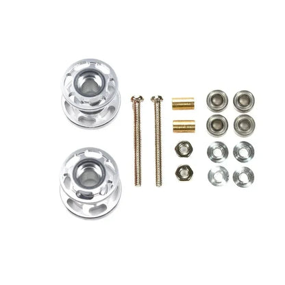 2PCS(1pair) 95423/94945 12-13mm Double Aluminum Guide Rollers Lightweight Hollow Guide Wheels for Tamiya Mini 4WD Model Car