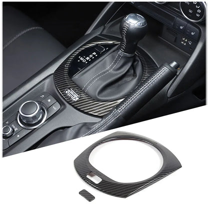 For Mazda MX-5 MX5 ND 2016-2024 ABS Carbon Fibre Interior Kit Dashboard Console Gear Shift Panel Cover Trim Stickers