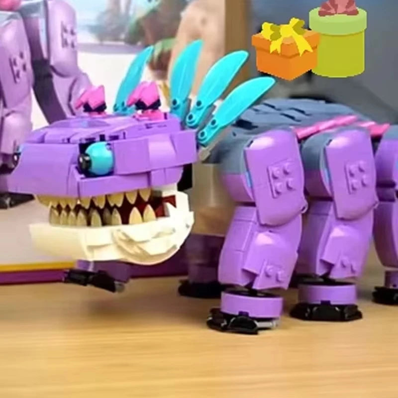 2026 new 1084pcs popular game clone Beridush dinosaur clone Bo building block puzzle model, Christmas birthday gift toy