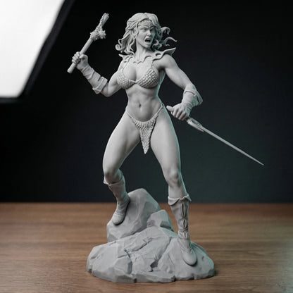 1/24 1/18 1/12 Red Sonja Unpainted Unassembled 3D Printing Model Garage Kits   (Requires Painting and Assembly)