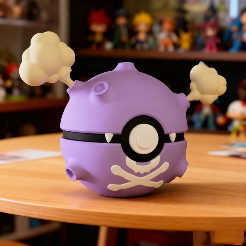 Pokemon Pokeball Figurine Pikachu Anime Character 3D Model Desktop Ornament Cartoon Collectible Decoration Perfect Gift for Fans