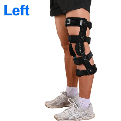 Functional Knee Brace - for ACL/MCL/PCL/Meniscus/Ligament/Sports Injuries, Hinged ROM Orthopedic Knee Orthosis for Men & Women