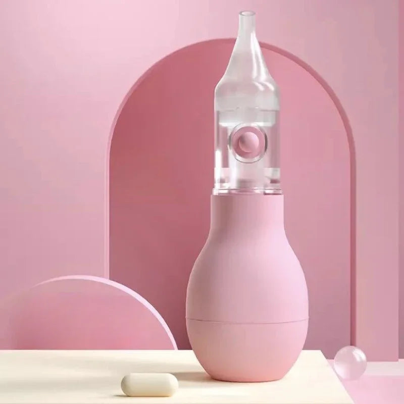 Silicone Baby Nasal Aspirator Suction Pump Infant Nose Cleaner Children Kids Soothing Nose Cleaning Device Nasal Cleaning Tools