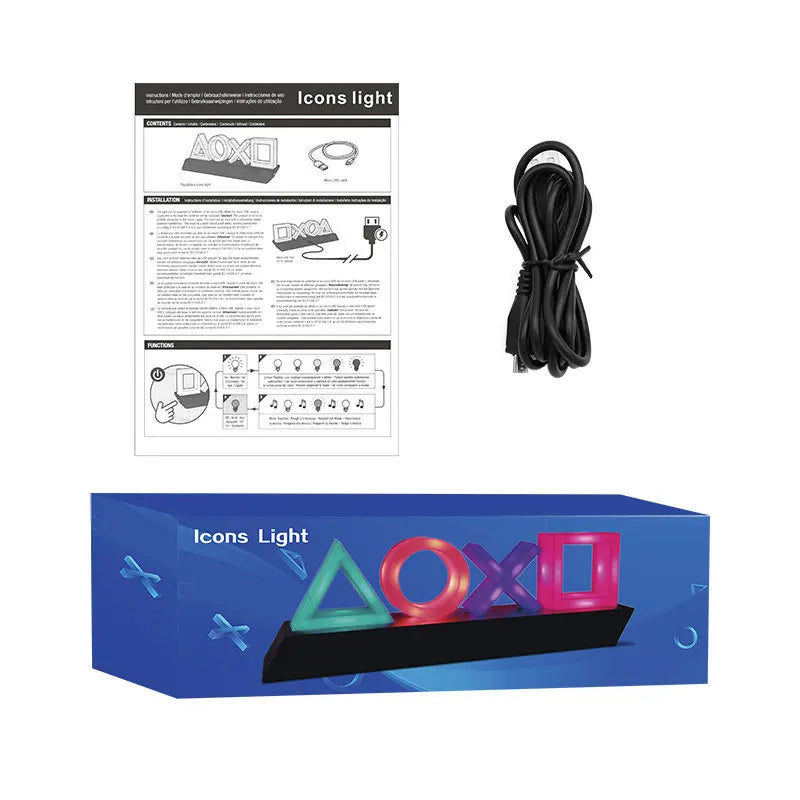 Atmosphere light XO light game icon light scene desktop desk lamp bedside lamp game atmosphere rhythm light