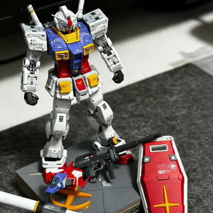 New RG 1/144 RX-78-2 2.0 Yuanzu G3 Action Figures Mech Assembly Model Kit Desktop Ornament Plastic Model Toys Collectible Gifts
