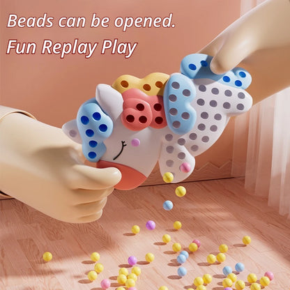 New Beads Pen Painting Handicraft Set for Kids Creative Handmade Sticker DIY Princess Rainbow Cake Keychain as a Gift for Kids