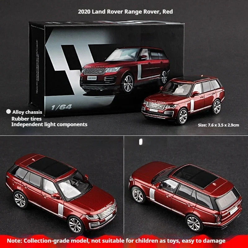 Luxury 2020 Range Rover 1:64 Die-Cast Metal Model - Classic SUV Simulation, Mixed Metal Element Puzzle Toy Set, Desktop Ornament