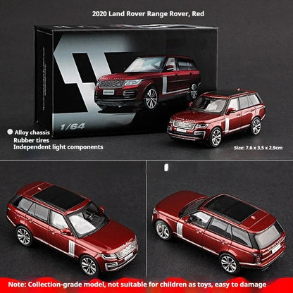 Luxury 2020 Range Rover 1:64 Die-Cast Metal Model - Classic SUV Simulation, Mixed Metal Element Puzzle Toy Set, Desktop Ornament