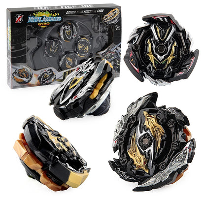 Black Limited Color Gyro 4PCS Spinning Top Toys Set