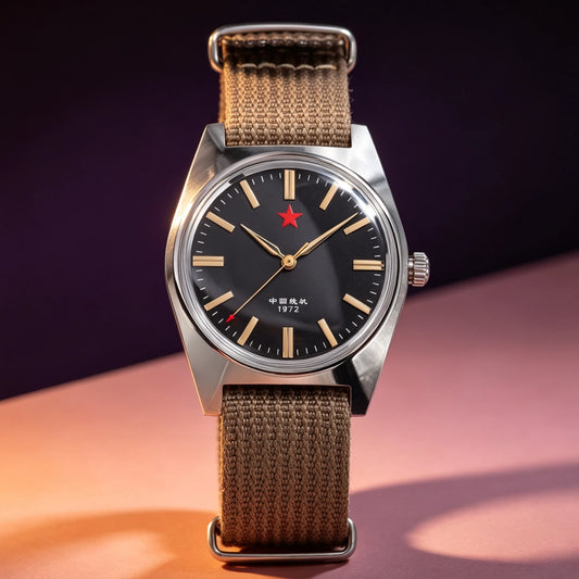 Men's Mechanical Watch China Liaoning Manual Mechanical Movement 36m Stainless Steel Men's Retro Formal Manual Mechanical Watch