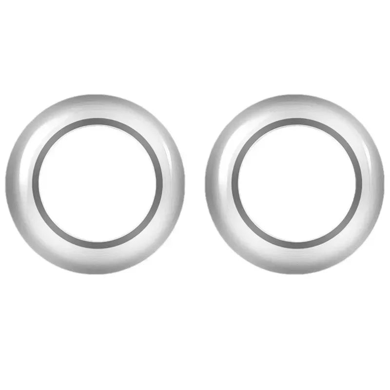 Car Seat Headrest Adjustment Button Loops Circles Frame Decoration Ring Cover Interior Modification For Porsche Macan Cayenne