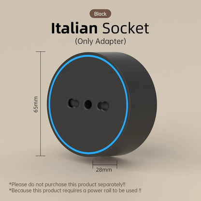 Track Socket With Switch High-end Quality Wall Power Outlet EU UK US FR Standard Universal Home Kitchen Bathroom Office Sockets