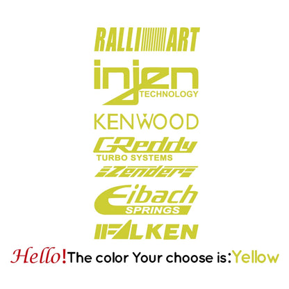 1pc Funny injzn kenwood text bike sticker Car Stickers And Decals Carbon Sticker Auto Sticker Home Decor Wall Stickers