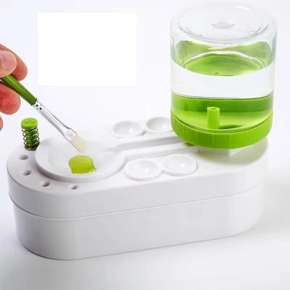 New Paint Brush Cleaner With Drain Button Automatic Water Circulation Paint Brush Cleaning Machine Cleaning Bucket Art Tools