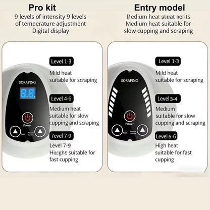 Anti Cellulite Massager Electric Scraping Massager with Suction Cup Rechargeable Home Body Fat Burner Relief Cupping Massager