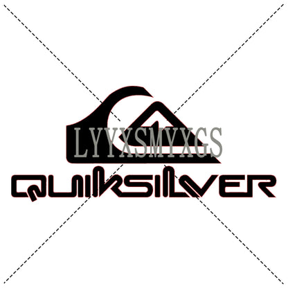 Personality Self-adhesive Quiksilver Surfboard Car Sticker Automotive Rear Window and Bumper Waterproof Vinyl Decal Decorative