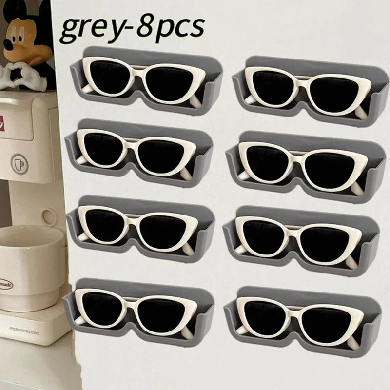 Eyeglasses Organizer Rack Wall Mounted Sun-glasses Display Holder Wardrobe Decoration Storage Box Sunglass Organizer