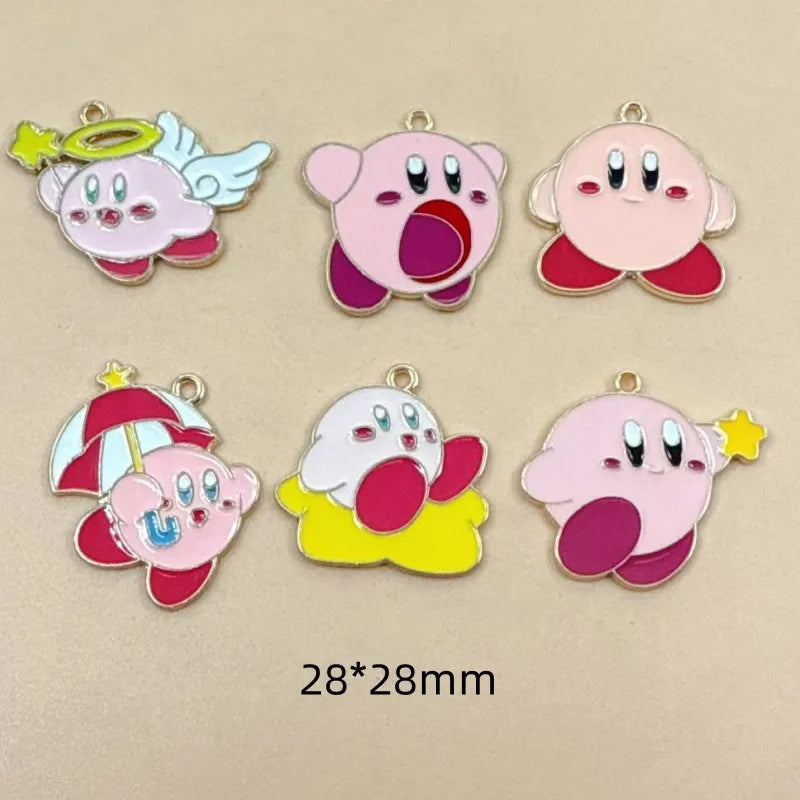 10Pcs/lot Cute Cartoon Enamel Charms Pendant for Cosplay DIY Earrings Jewelry Make Bracelet Earrings Handmade Accessory