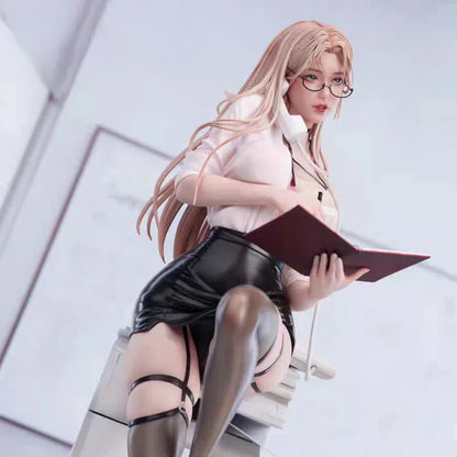 Hot Beautiful Girl bagged Figure Private Secretary Workplace Anime Collectible Model Desktop Decorations Gift Boys Toys