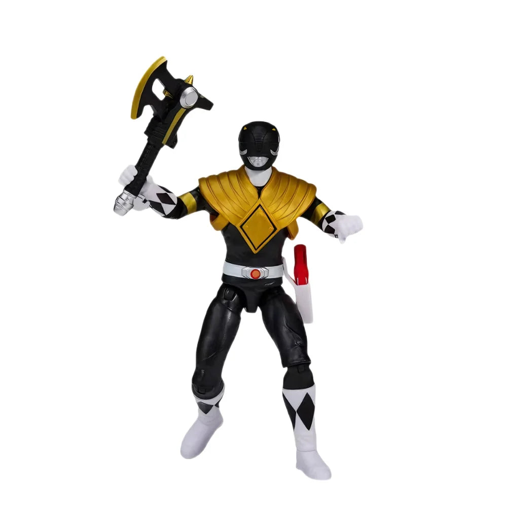 Power Rangers Black Green Red Ranger Figure Set Movable Joint Figurine With Accessories Desktop Display Collectible Toy For