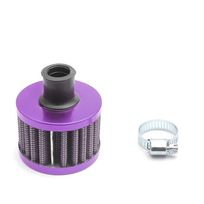 R-EP Car Air Filter 12mm 25mm for Motorcycle Cold Air Intake High Flow Crankcase Vent Cover Mini Breather Filters Universal