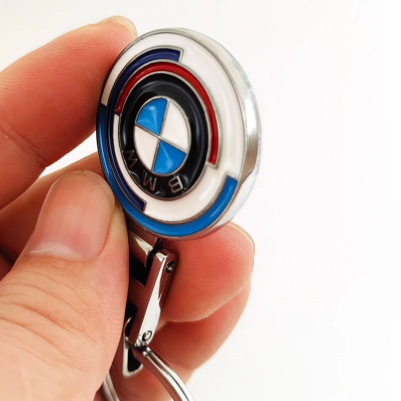 50th Anniversary Logo Metal Luxury Car Keychain For BMW E46 E90 E39 E60 X1 X2 X3 X4 X5 X6 3 5 Series M2 M3 M4 M5 M6 Accessories