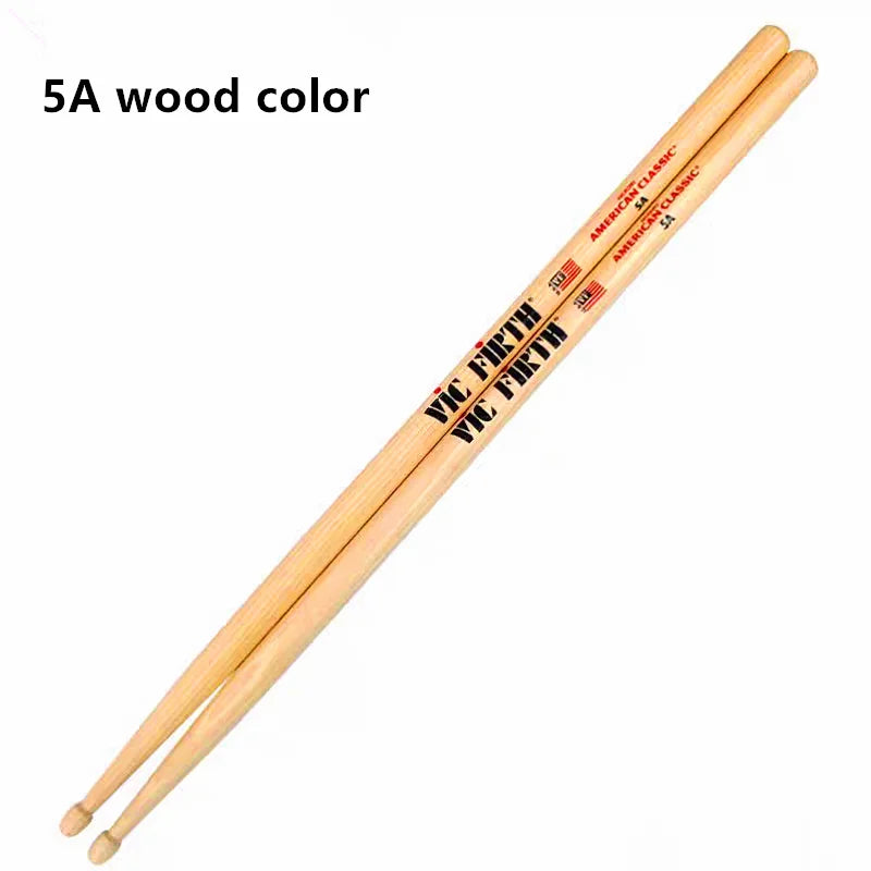 Professional Vic Firth Drumsticks 5A 5B 7A 2B Hickory Drum Sticks For Jazz Rock Durable Musical Instrument