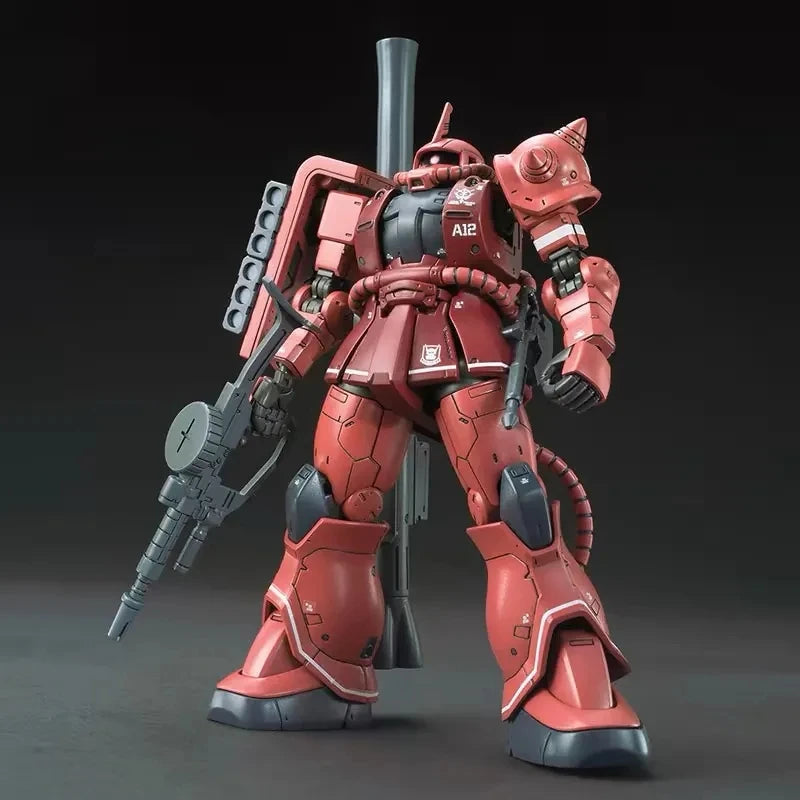 HG 1/144 GTO Zaku Of The Red Comet Assembly Model Kit  Action Figure Exquisite Desktop Decoration Surprise Gift Collection Toys