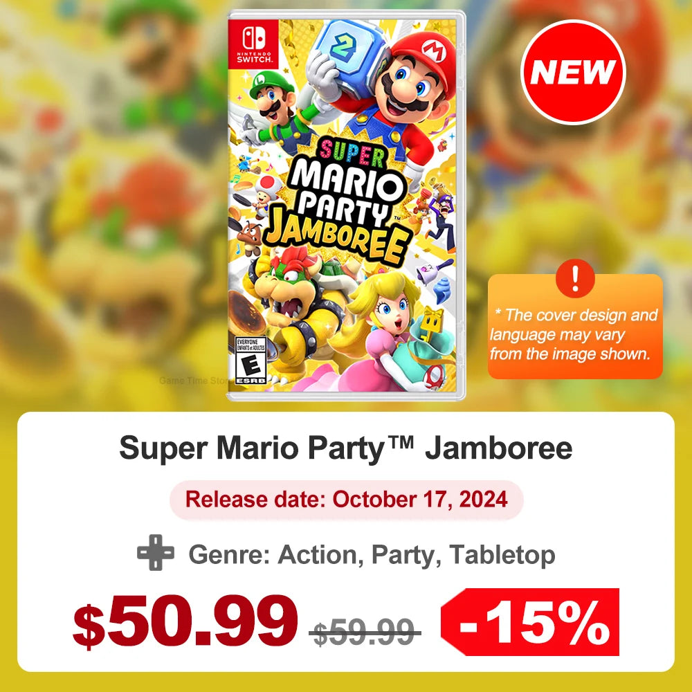 Super Mario Nintendo Switch Games Mario Bros Wonder Kart 8 RPG Mario Strikers Odyssey 3D World Fury U Deluxe Party Superstars