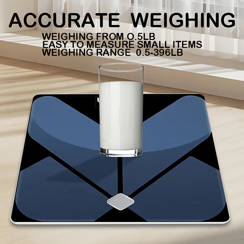 400lb High Precision Digital Bathroom Scale | Backlit LCD w/Smart Temp Display | Battery Operated | Home/Bathroom/Dorm Use