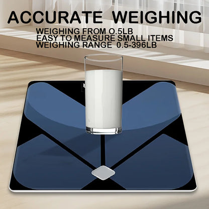 400lb High Precision Digital Bathroom Scale | Backlit LCD w/Smart Temp Display | Battery Operated | Home/Bathroom/Dorm Use