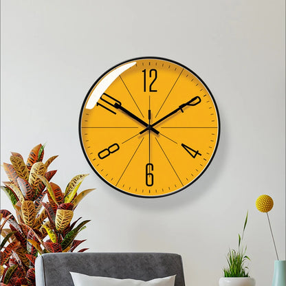 Atomic Wall Clock Battery Operated Round Analog Modern Wall Clock Automatically Clock for Office Classroom Bedroom Living Room