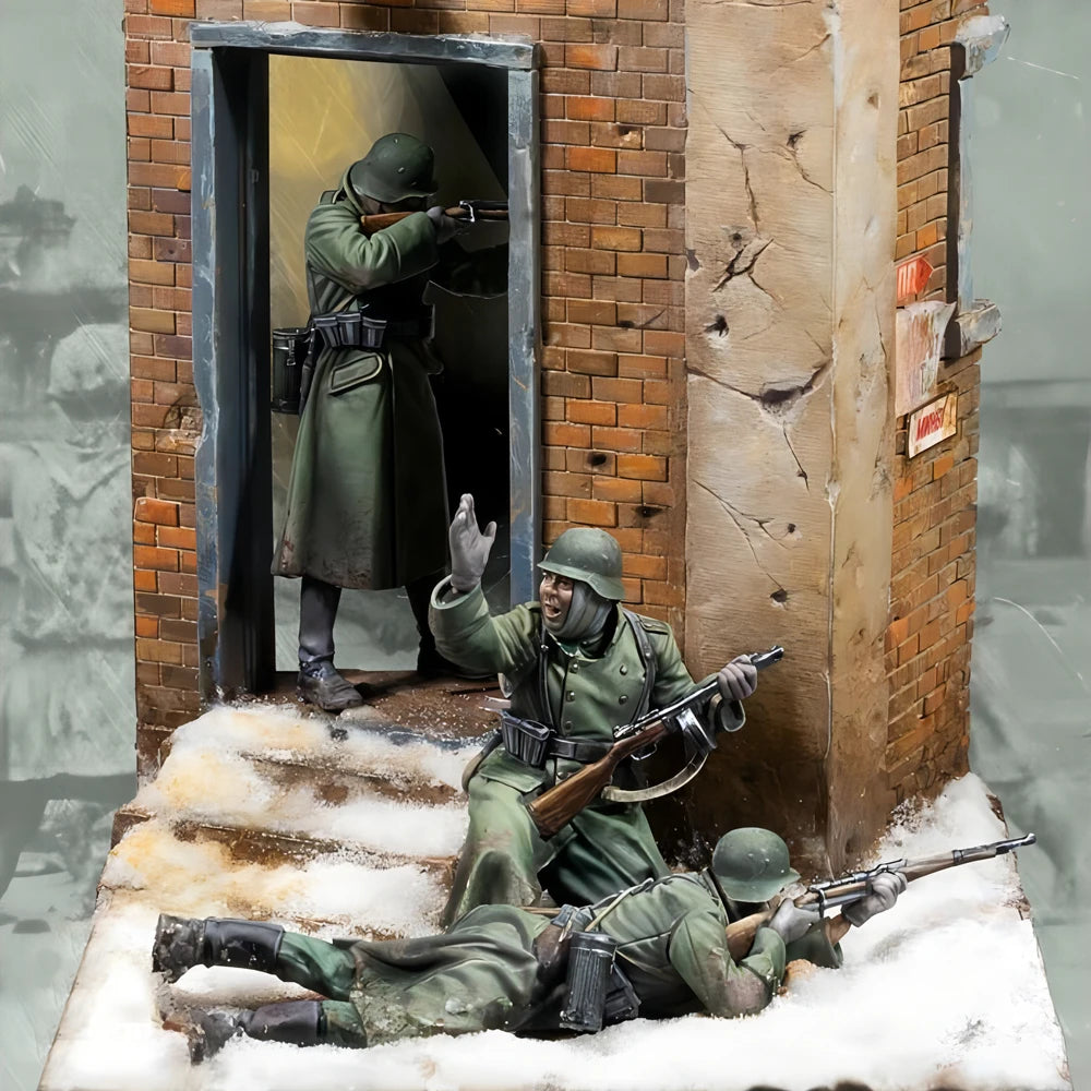 1/35       Doll resin model kit     Military theme (with scene)    Unassembled and uncolored   344C