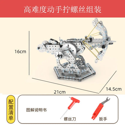 3D Metal Building Block Fighter Aircraft Model Assembly Jigsaw Toy Alloy RC Engineering Vehicle Gift Adult Assembly