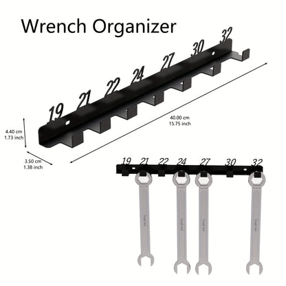[Durable Screw Organizer] Durable Heavy-Duty Metal Wall-Mounted Screw Organizer with Numbered Slots (61 for #6, 31 for #8, Etc.)