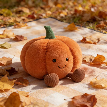Soft Cartoon Pumpkin Stuffed Doll Cute Plush Toy Halloween Decor Pillow