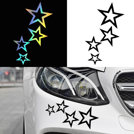 G078 12CMX24CM stars car sticker vinyl car decal waterproof stickers on car truck bumper rear window no background