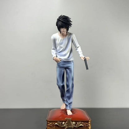 【C4 STUDIO】30cm/11.81 Inch Anime DEATH NOTE L Lawliet GK Figure Standing Statue Ornament Collectible Model Toy Gift
