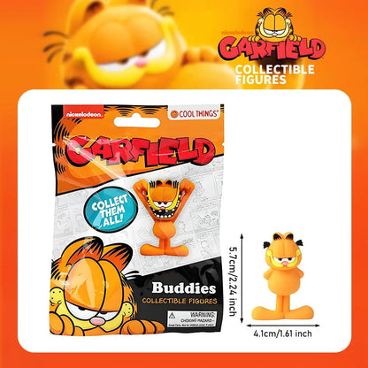 1PC Garfield Officially Licensed 3D Figurine Blind Bag Cute Character Doll Random One Desk Display Ornament Fun Collectible