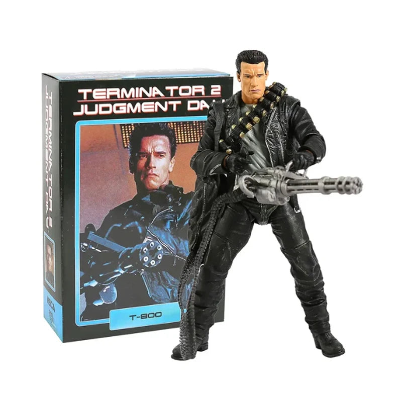 Figure Terminator 2 Judgment Day T800 Sarah Connor T-800 Arnold Schwarzenegger Commando Action Figure Model Collectible Toy