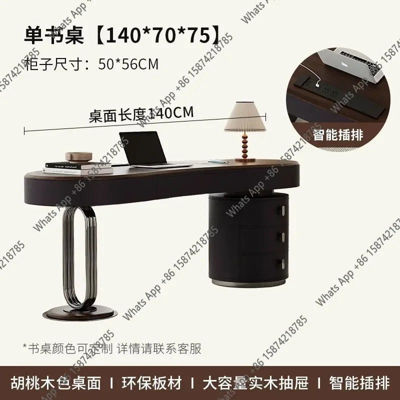 X36 C Modern Storage Computer Desks Luxury Elegant Adult Notebook Gaming Desk Office Executive Wooden Escritorio Ordenador Furni