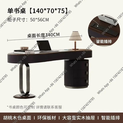 X36 C Modern Storage Computer Desks Luxury Elegant Adult Notebook Gaming Desk Office Executive Wooden Escritorio Ordenador Furni