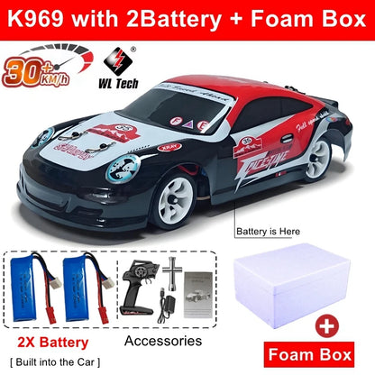 WLtoys 284191 284019-A Upgraded Gyro 1/28 RC Drifting Car 4WD High Speed Radio Control Model 2.4G Drift Racing Vehicle Mini Gift
