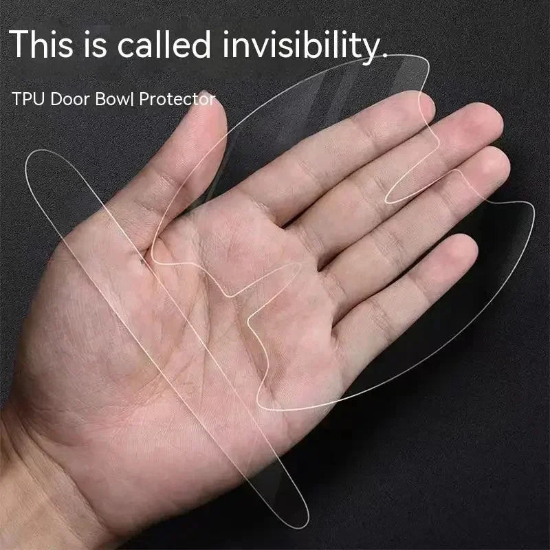 Car Door Handle Protective Sticker Wear Resistant Scratch Resistant Transparent Protective Strip TPU Door Bowl Protective Stick