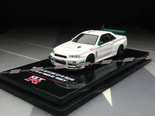 INNO64 1:64 GT-R R34 V-Spec N1 Tuned By "Mine's" Diecast Model Car Collection Limited Edition Hobby Toys