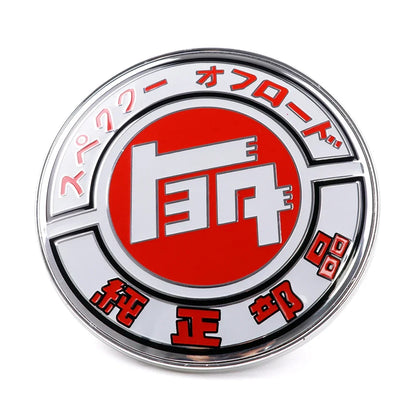 JDM TEQ JAF Style Front Grill Metal Badge Japan Emblem Decal Car Accessories Diameter 9cm