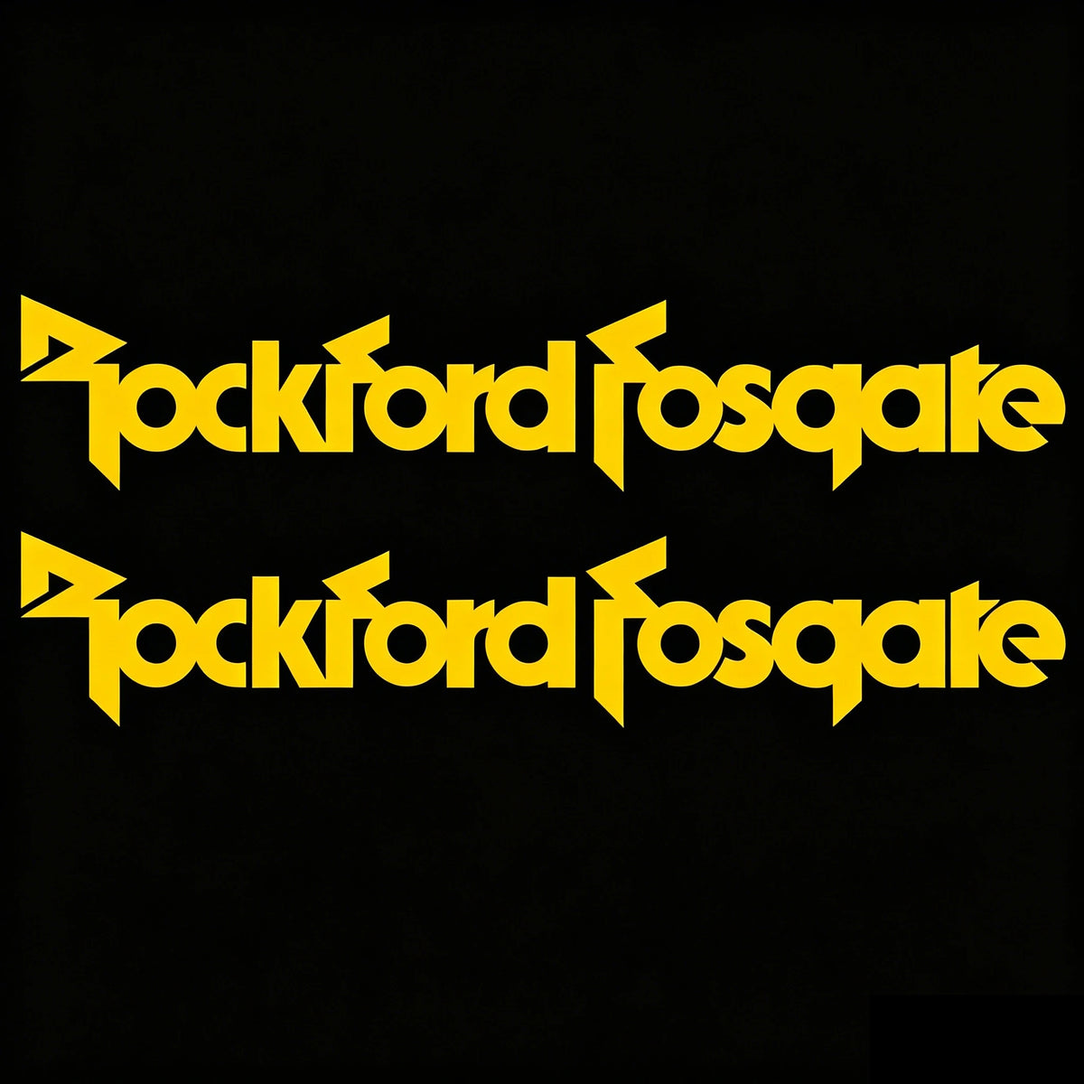 2x JDM Rockford Fosgate Logo Audio Racing Decal Die Cut Stickers Vinyl Decal Customizable in Any Size No Background