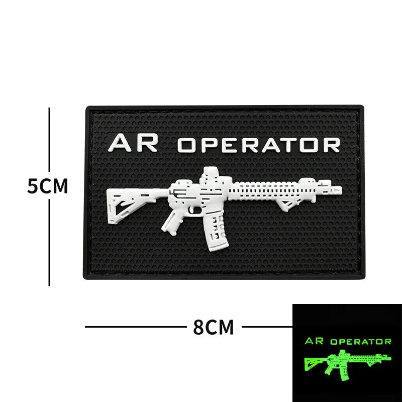 New 3D PVC Armband M416 Q Edition Armband Backpack Morale Collection Tactical Fast Tank Military Hook&Loop Patches for Clothing