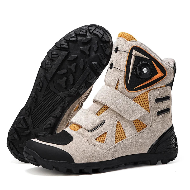 Men's motorcycle protective riding boots wear-resistant four season fashion outdoor comfortable off-road protection riding shoes